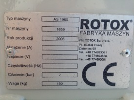 WKRĘTARKA DO WZMOCNIEŃ ROTOX AS 1960 ROK 2006