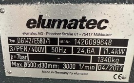 PIŁA AUTOMATYCZNA DWUGŁOWICOWA ELUMATEC DG 142 / E580 / 1 ROK 2017