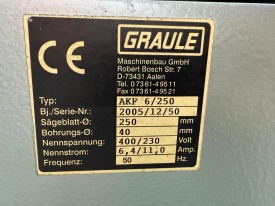 FREZARKA DO SŁUPKA GRAULE AKF 6/250 ROK 2005
