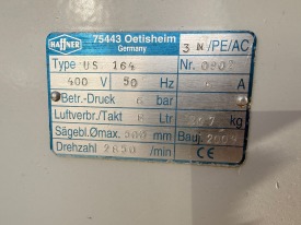 PIŁA JEDNOGŁOWICOWA HAFFNER US 164 ROK 2009 ZE STOŁEM ODBIORCZYM
