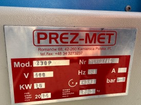 PIŁA DO LISTEW PRZYSZYBOWYCH PREZ-MET 230 P ROK 2014