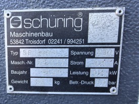 WKRĘTARKA DO WZMOCNIEŃ SCHURING SF-3000 Z PODAJNIKIEM