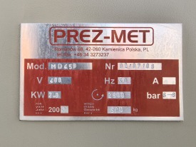PIŁA JEDNOGŁOWICOWA PREZ-MET MD 450 ROK 2008