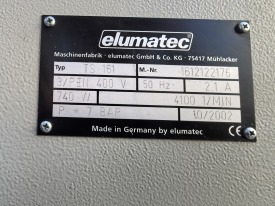 PIŁA JEDNOGŁOWICOWA ELUMATEC TS 161 ZE STOŁEM ODBIORCZYM ROK 2002
