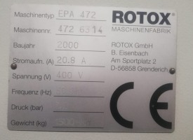 OCZYSZCZARKA CNC DO NAROŻY ROTOX EPA 472 ROK 2000
